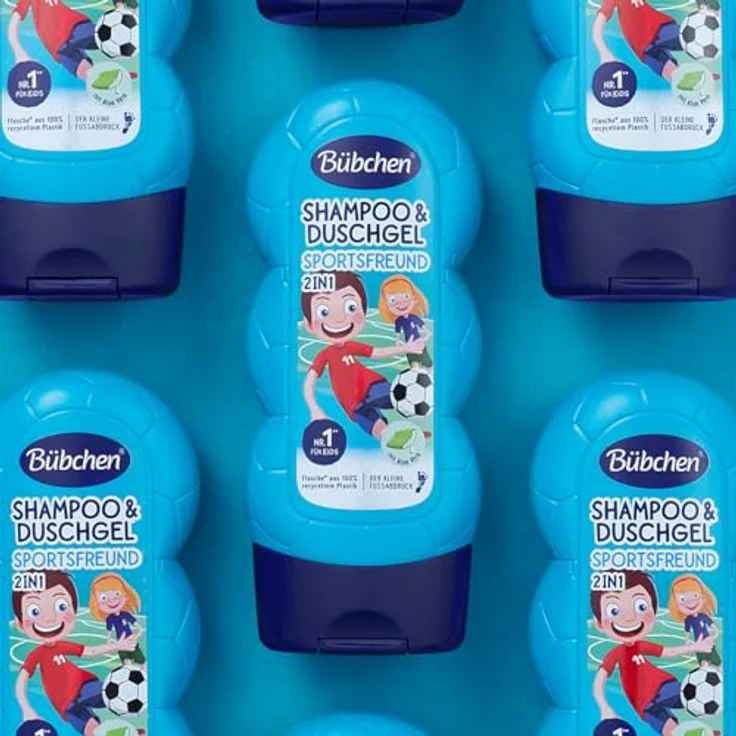 Bübchen Kids Sport´n Fun Shampoo & Duschgel 2 in 1, 230 ml, pflegend und feuchtigkeitsspendend für empfindliche Kinderhaut – Bild 4