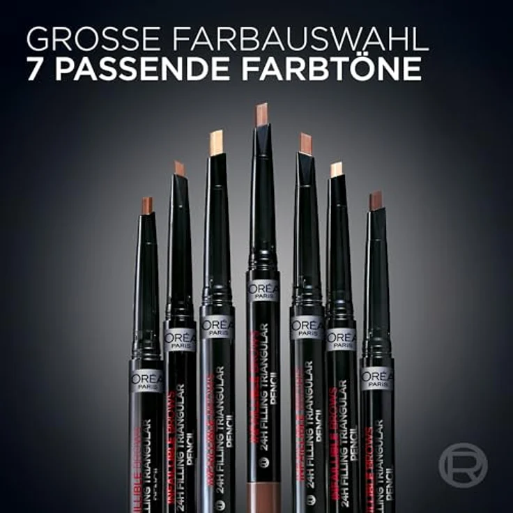 L’Oréal Paris Infaillible 24h Filling Triangular Pencil, wasserfester Präzisionsaugenbrauenstift, Farbton 05 Light Brunette, 1 ml – Bild 7