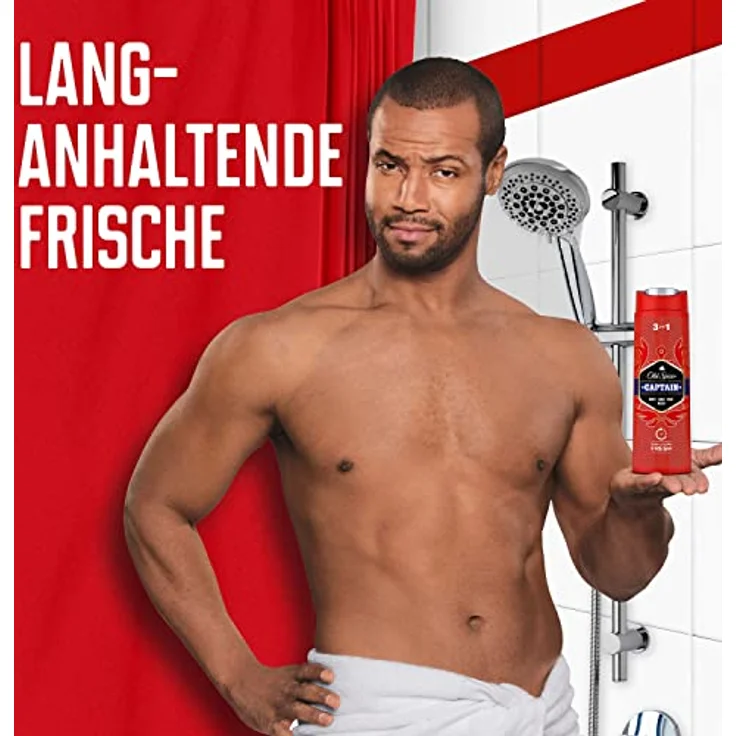 Old Spice Captain Duschgel & Shampoo Für Männer 675 ml, 3-in-1, Lang Anhaltend Frisch – Bild 5