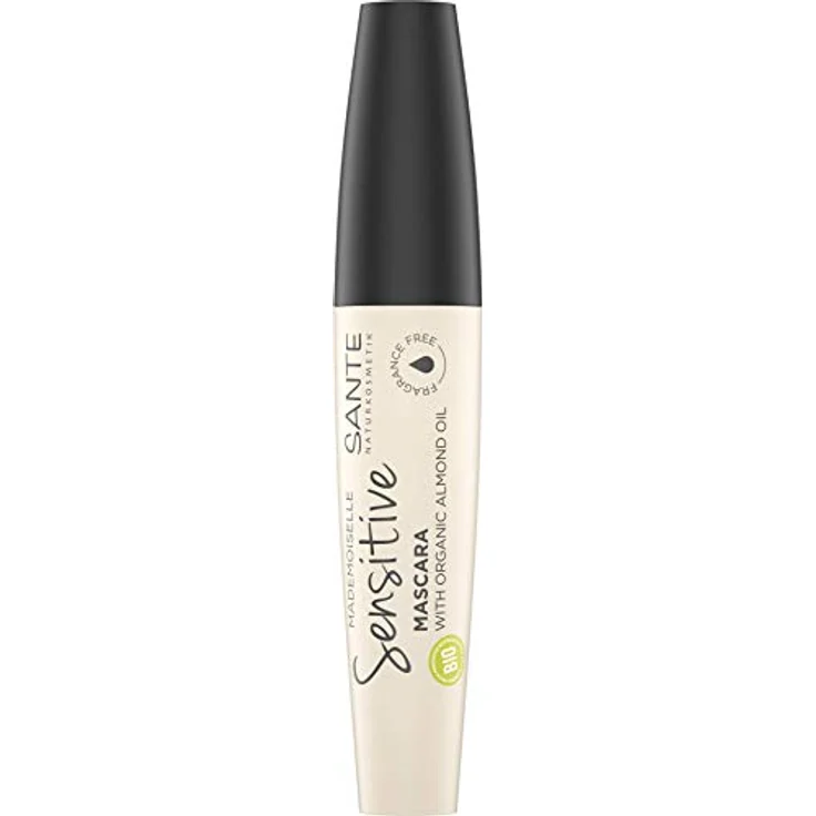SANTE Naturkosmetik Mademoiselle Sensitive Mascara 01 Black, Schwarze Wimperntusche, Volumen & Länge, parfümfrei, Für empfindliche & sensible Augen, Vegan, 12ml – Bild 3