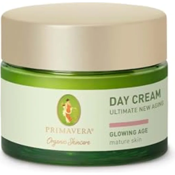 PRIMAVERA Day Cream - Ultimate New Aging 30 ml - Naturkosmetik - Gesichtscreme für reife, anspruchsvolle Haut - aktiviert, restrukturiert und strafft die Haut - Glastiegel - vegan
