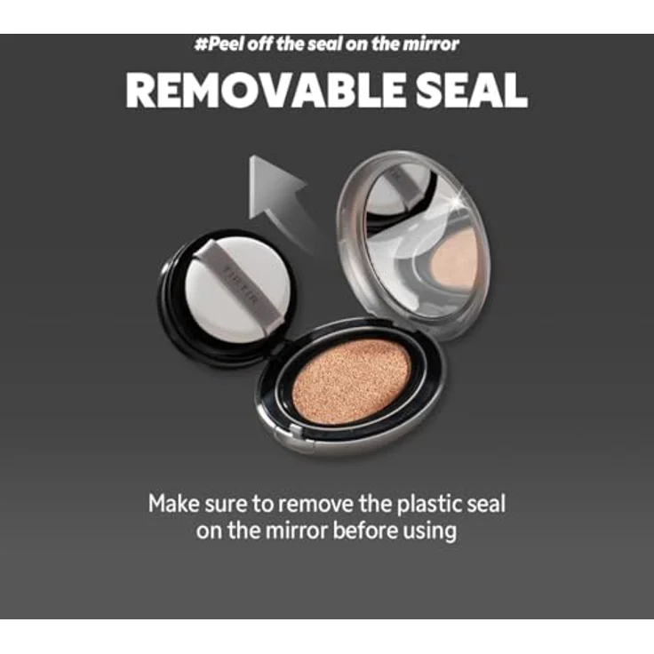 TIRTIR Mask Fit Aura Cushion Mini, feuchtigkeitsspendendes Make-up mit Hyaluronsäure, Farbton 35N Walnut, 4.5 g – Bild 6