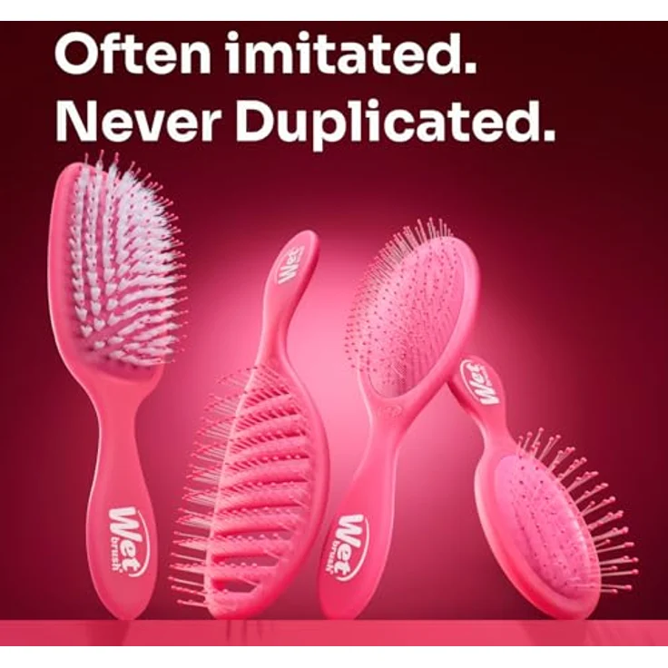 Wet Brush Speed Dry Charcoal Infused Bürste, Flachbürste für alle Haartypen mit flexiblen Borsten zur schonenden Entwirrung und Kopfhautmassage – Bild 9