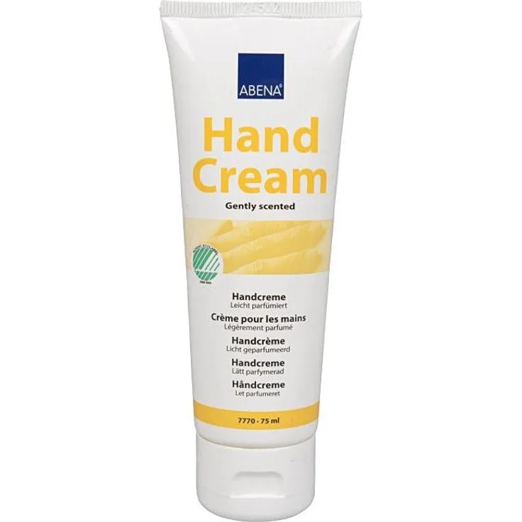 Abena Skincare Handcreme, parfümierte Handlotion mit Vitamin E und natürlichen Triglyceriden, 75 ml