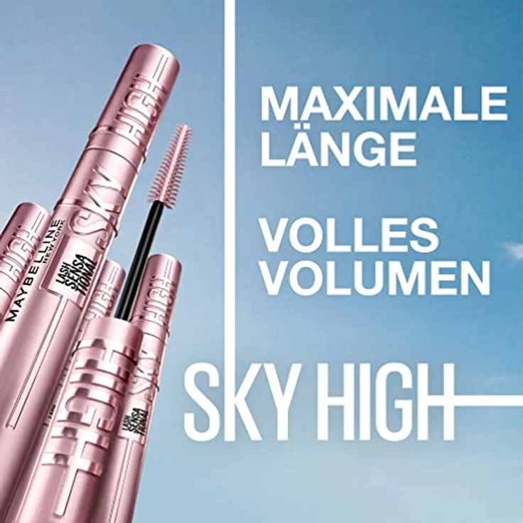 Maybelline New York Lash Sensational Sky High Mascara und Primer Set, Very Black, 7,2 ml & 7,7 ml – Auffüllende, verlängerte Wimpern mit pflegendem Primer – Bild 5