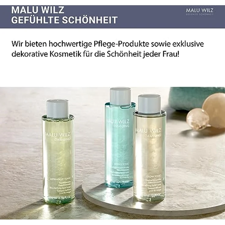 Malu Wilz Hydro Tonic 200 ml I Sanftes Pflege-Gesichtswasser mit beruhigendem Panthenol I Skincare für empfindliche Haut I Ohne Alkohol I Vegan – Bild 2