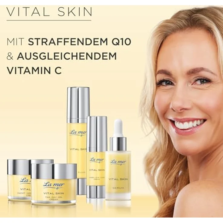 La Mer Vital Skin Augencreme, feuchtigkeitsspendende Anti-Age Pflege, straffend, aufhellend, antioxidativ, ohne Duft – Bild 2