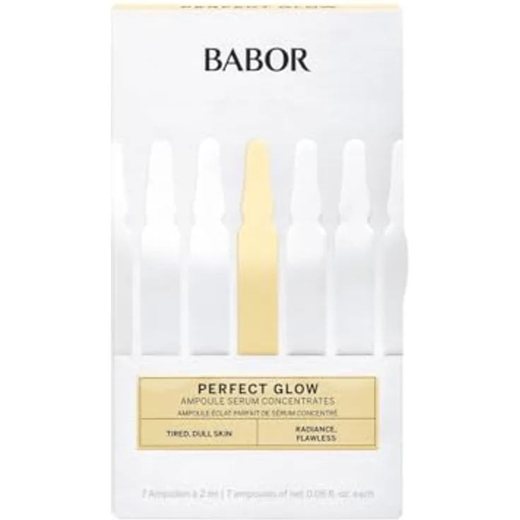 BABOR Perfect Glow, Serum Ampullen für das Gesicht, Mit Glow Pigmenten für einen strahlenden Teint, Vegane Formel, 7 x 2 ml