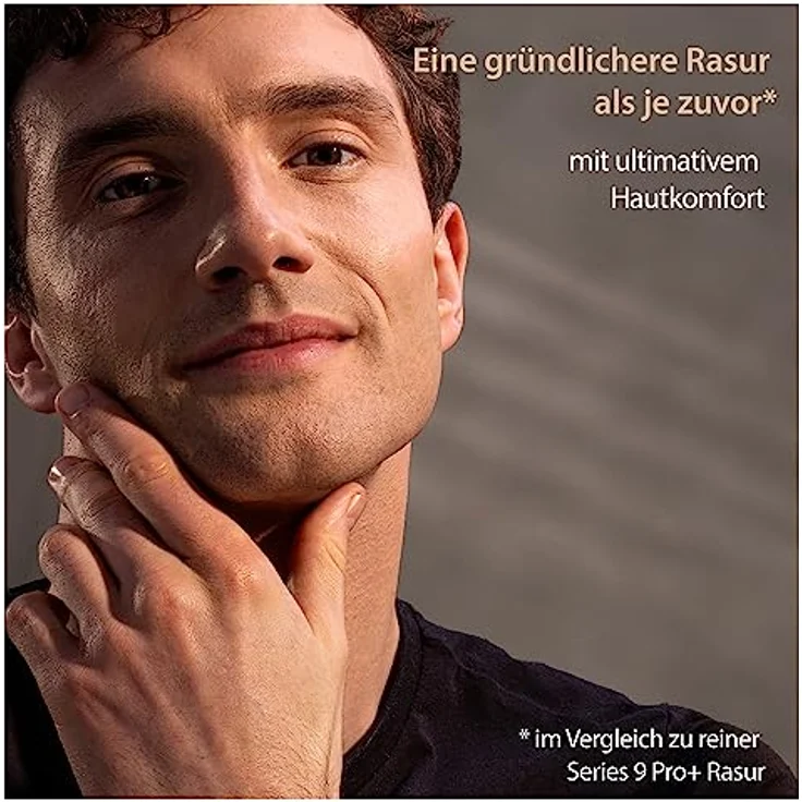BRAUN 9557S Series 9, Herrenrasierer mit ProComfort Aufsatz und SyncroSonic-Technologie, Silberfarben, 100% wasserdicht, 60 Minuten Akkulaufzeit – Bild 4