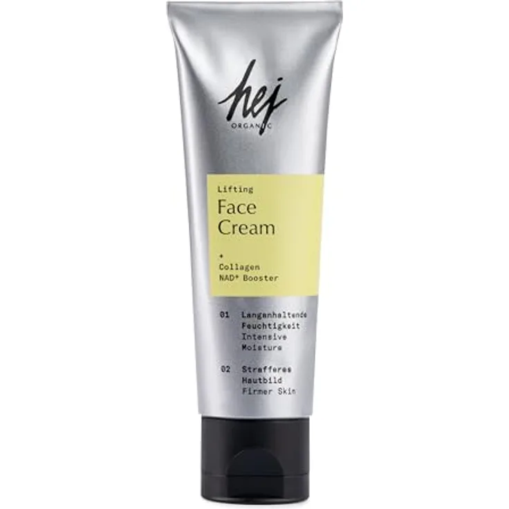Hej Organic Lifting Face Cream, Gesichtscreme für reifere Haut mit Postbiotika und NAD+ Booster, 50 ml
