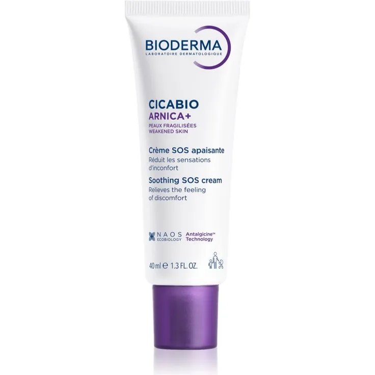 Bioderma Cicabio Arnica+, beruhigende Creme gegen blaue Flecken und Quetschungen, 40 ml, dermatologisch getestet