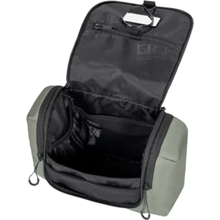 Jack Wolfskin Wandermood Washbag, strapazierfähige 5-Liter Kulturbeutel, grün – Bild 4