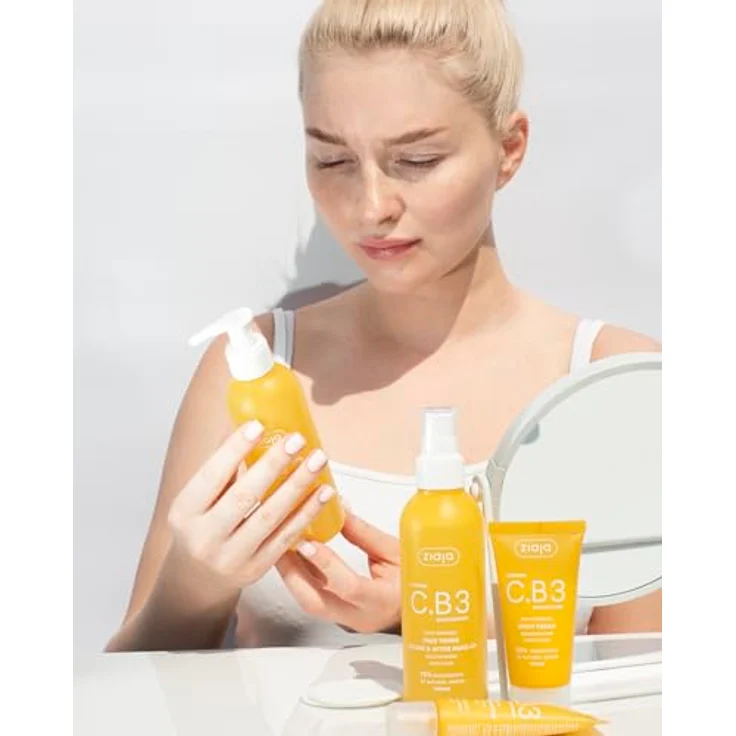 Ziaja Vitamin C.B3 Niacinamid-Reinigungsgel, 190 ml, effektive Reinigung und Feuchtigkeitspflege – Bild 4