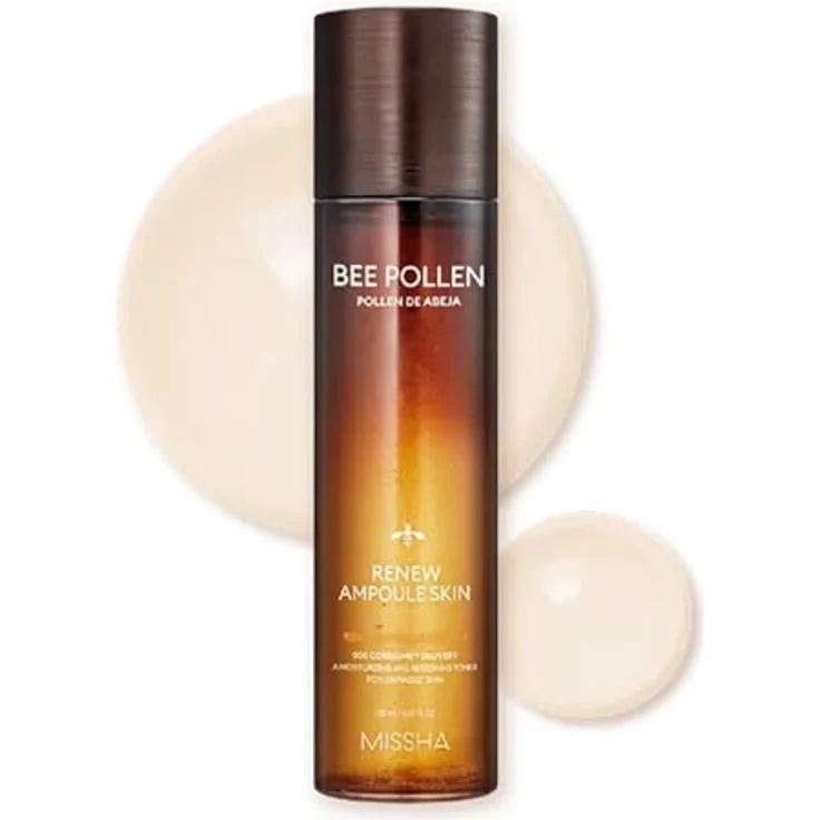 Missha Bee Pollen Renewing Skin Serum, Gesichtsserum mit Bienenpollenextrakt, 150 ml – Bild 1