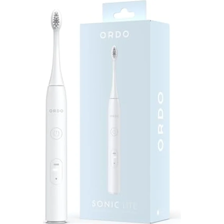 Ordo Sonic Lite, Schallzahnbürste mit 35.000 Impulsen/Min, Dual-Modi, 5+ Wochen Akku, Smart-Timer, wasserdicht, USB-C, Snow – Bild 1
