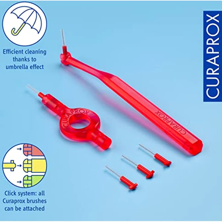 Curaprox Curaprox Cps 07 Interdental-Starter-Kit, rot, 19 g, für saubere & gesunde Zähne – Bild 3