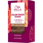 Wella Professionals Color Touch demi-permanente Haarfarbe ohne Ammoniak – Haarfärbemittel zur Farbauffrischung und Grauhaar-Abdeckung – Ansatz-Kit inkl. Haarmaske – 7/1 Medium Ash Blonde (130 ml)