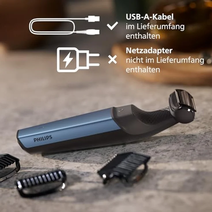 Philips Bodygroom Series 3000, wasserfester Trimmer für Intimbereich und Körper, 60 Min. Laufzeit, Modell BG3027/03 – Bild 8