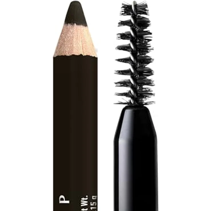 NYX Professional Makeup Powder Louder Augenbrauenstift, vegane Mikrofaser-Formel, 1,2 g, Farbe 09 Black – Bild 10