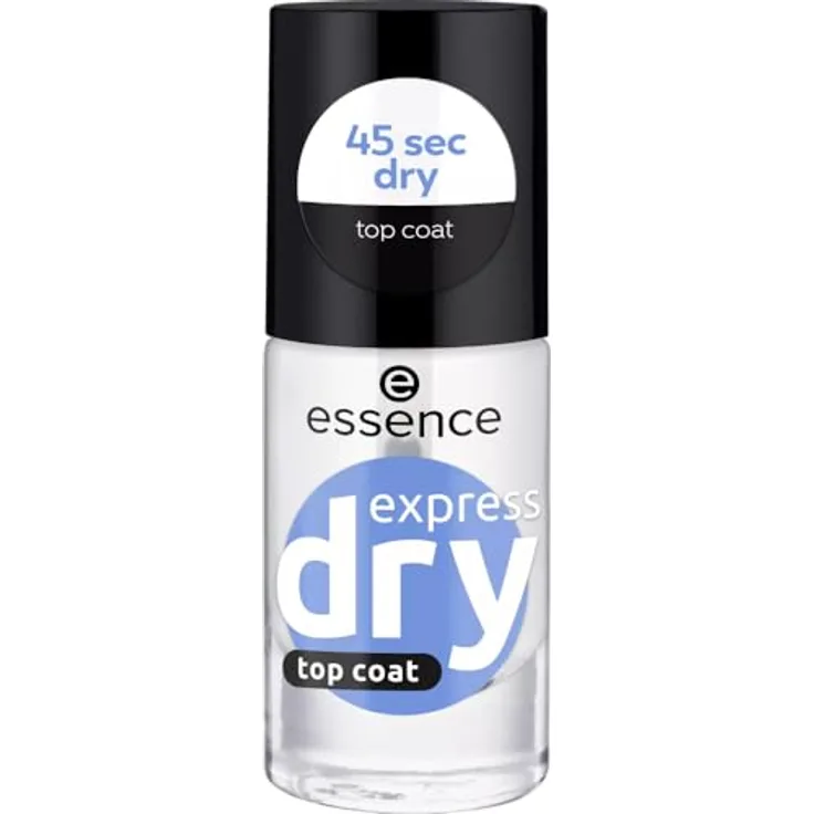 Essence Nagellack Express Dry Top Coat, farbloser Schnell-trocknender Decklack, 8 ml