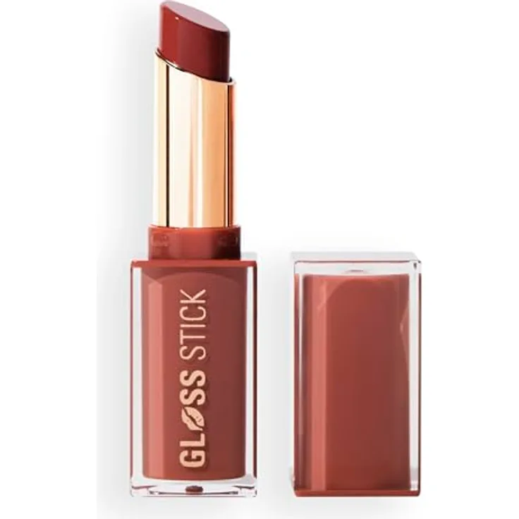 Revolution Pout Lip Gloss, Hochglänzendes Lippen-Gloss mit Hyaluronsäure & Vitamin E, Vegan & Tierversuchsfrei, 3g, Toffee Nude