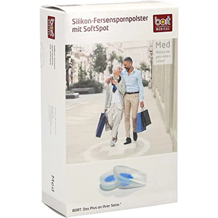 Bort Silikon Fersenspornpolster m.SoftSpot L 2 Stück – Bild 5