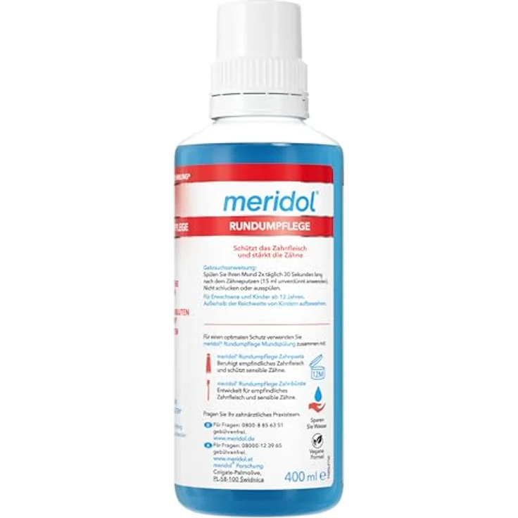 Meridol Rundumpflege Mundspülung, 400ml für umfassende Mundhygiene – Bild 4
