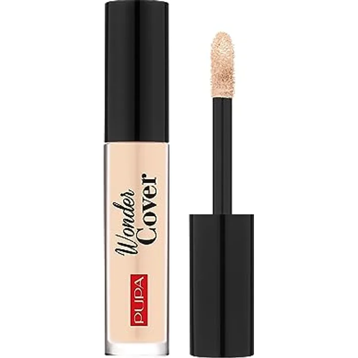 Pupa Milano Wonder Cover Concealer, 002-Light Beige, 4,2ml, vollständige Abdeckung mit mattem Finish