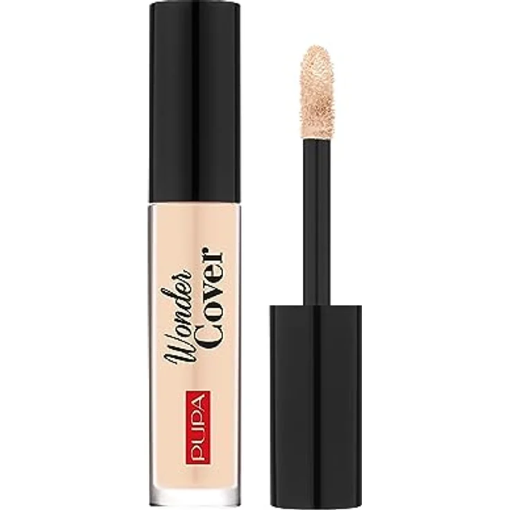Pupa Milano Wonder Cover Concealer, 002-Light Beige, 4,2ml, vollständige Abdeckung mit mattem Finish – Bild 1