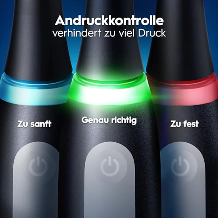 Braun Oral-B iO Series 3 Plus Edition Doppelpack Elektrische Zahnbürste mit 4 Aufsteckbürsten, 3 Putzmodi, Schwarz und Pink – Bild 3