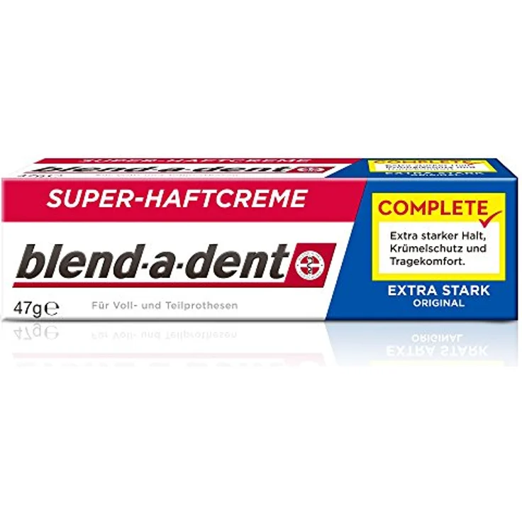 Blend-a-dent Super-Haftcreme extra stark 40 ml, für Voll- und Teilprothesen – Bild 3