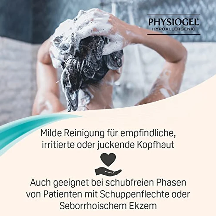 PHYSIOGEL Scalp Care Mildes Shampoo und Spülung 250 ml – sanfte Reinigung und Kopfhaut Pflege für empfindliche, trockene Kopfhaut – Feuchtigkeitsshampoo & Conditioner für glänzendes Haar – Bild 5