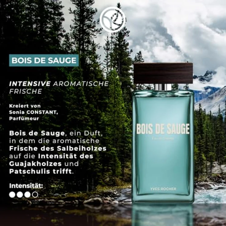 Yves Rocher BOIS DE SAUGE - Eau de Toilette für Herren - Intensiv aromatischer Duft mit Salbei, Guajakholz und Patchouli - Erfrischend und kraftvoll - 100 ml – Bild 3