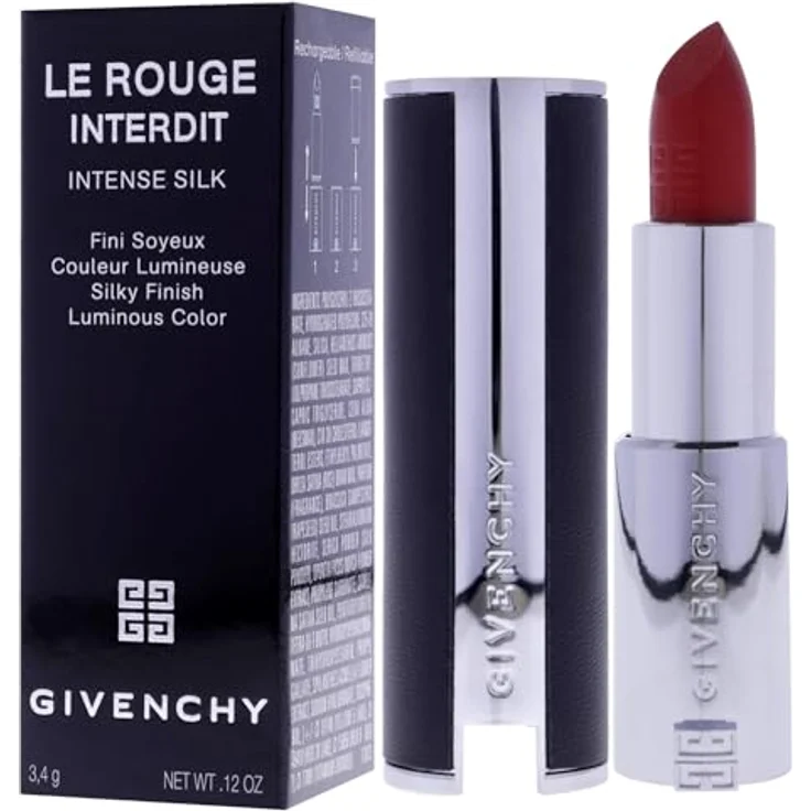 GIVENCHY Le Rouge Interdit Intense Silk Lipstick Nr.306 Carmin Escarpin, 3,4 g – Bild 4