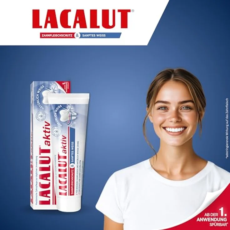 Dr. Theiss Naturwaren Lacalut aktiv Zahnfleischschutz & sanftes Weiß 75 ml – Bild 3
