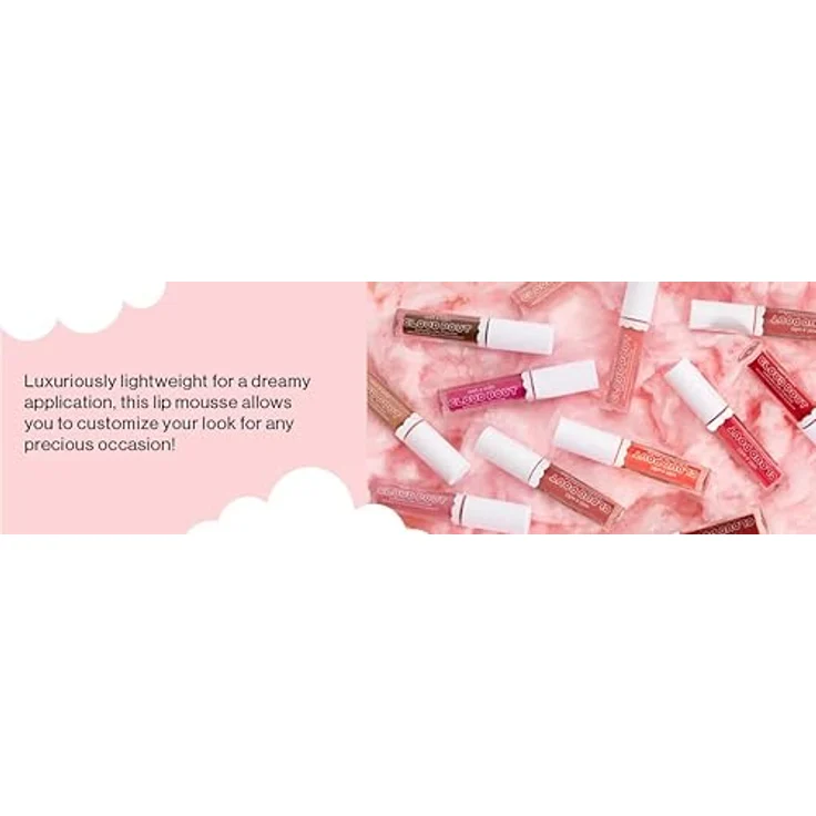 Wet n Wild Cloud Pout Marshmallow Lip Mousse, flüssiger Lippenstift in Pour Some Suga On Me, 3 ml, vegan mit Satin-Effekt – Bild 8