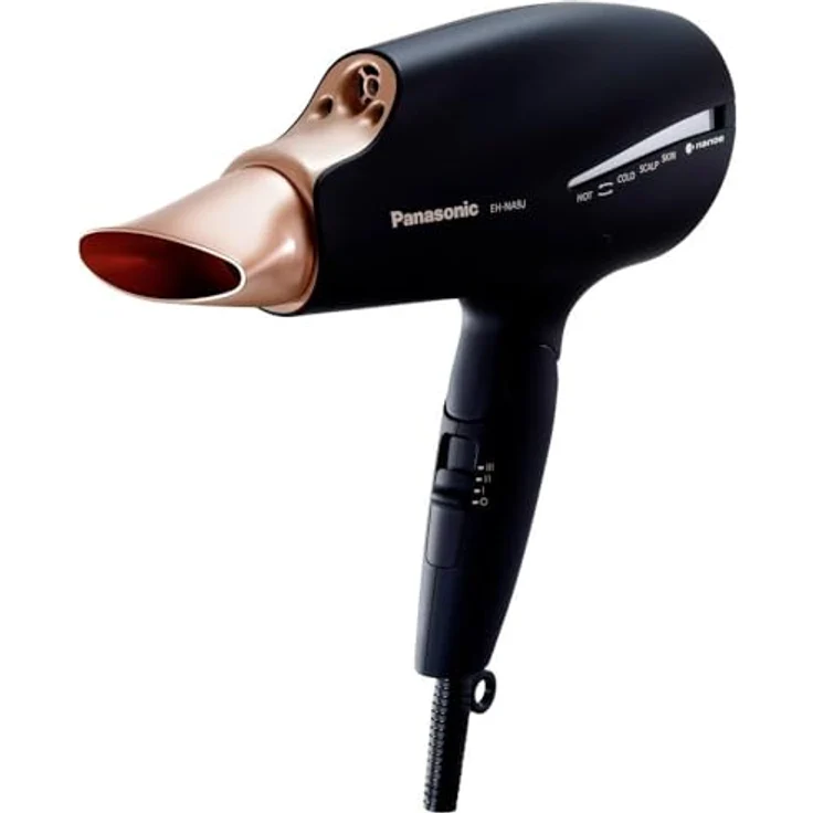 Panasonic EH-NA9J-K825 Nanoe Haartrockner, 1800 W, inkl. Diffuser, schwarz, gold – Bild 3