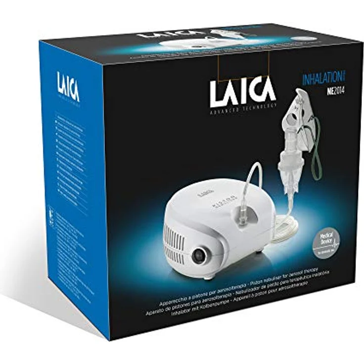 Laica NE2014, Piston Nebuliser mit einstellbarer Durchflussrate, weiß – Bild 4