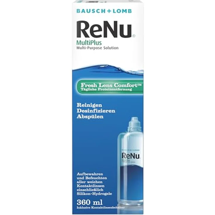 Bausch & Lomb RENU MultiPlus, Kontaktlinsenlösung für weiche Kontaktlinsen, 360 ml – Bild 1