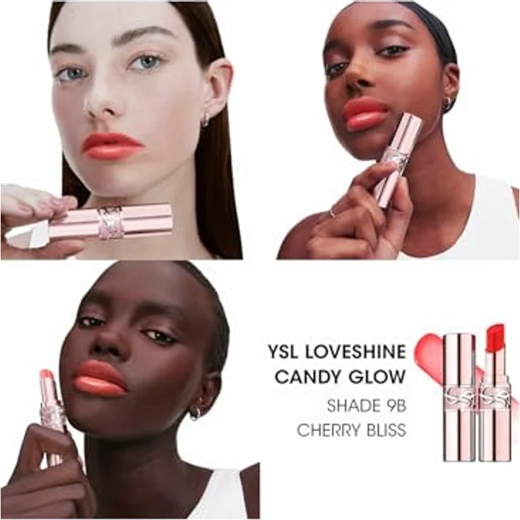 Yves Saint Laurent Loveshine Candy Glow, Tönungsbalsam für die Lippen, 3.1 g, Cherry Bliss, pflegt und sorgt für Glanz – Bild 6