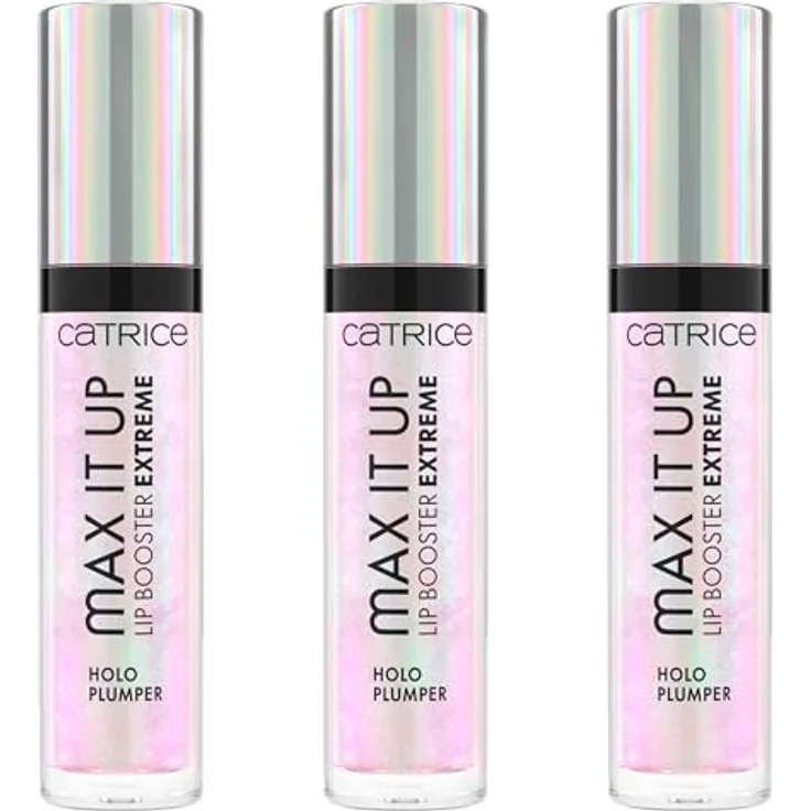 Catrice Max It Up Lip Booster Extreme, Nr. 050, Mehrfarbig, pflegend, extremes Volumen, vegan, 3er Pack (3x4ml) – Bild 1
