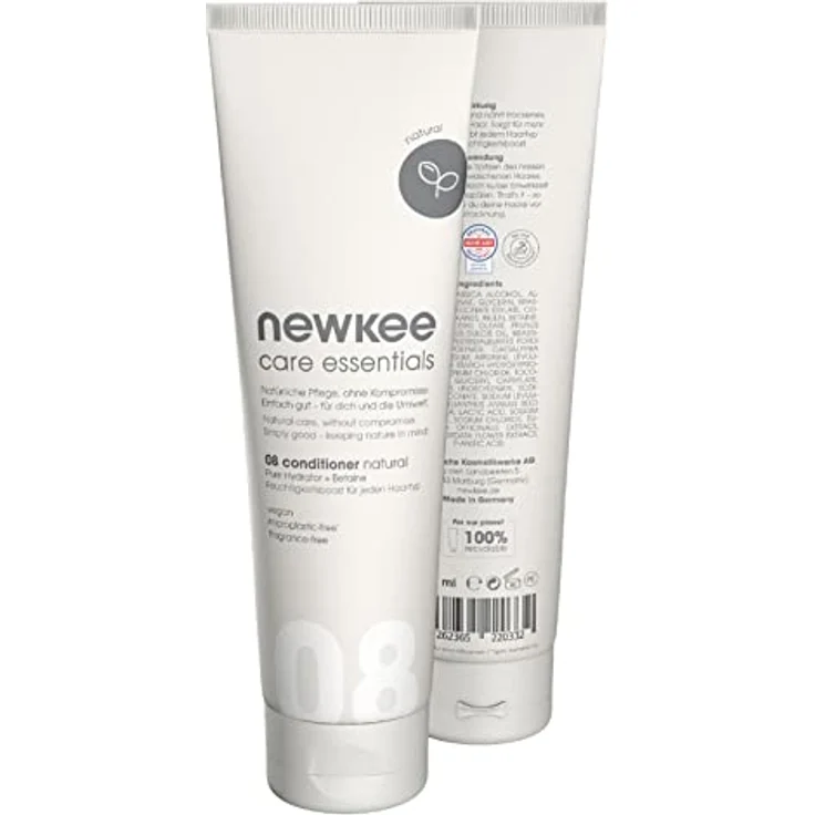 Newkee 08 Conditioner Natural, vegane Haarpflege mit Mandelöl und pflanzlichen Extrakten, 150 ml – Bild 1