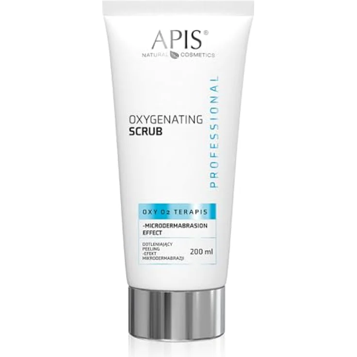 Apis Natural Cosmetics | OXY O2 Gesichtspeeling | Sauerstoffhaltig | Bifunktional | Aktiver Sauerstoff | Vulkangesteinpartikel | Glättet | Regeneriert | Strafft | Spendet Feuchtigkeit | 200 ml – Bild 1