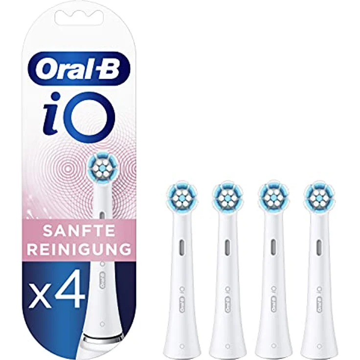 Oral-B iO Sanfte Reinigung 4er Aufsteckbürste, weiß – Bild 2