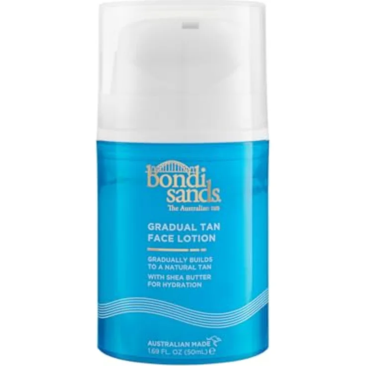 Bondi Sands Gradual Tan Face Lotion, 50 ml, feuchtigkeitsspendende Gesichtscreme für allmähliche Bräunung, vegan, dermatologisch getestet