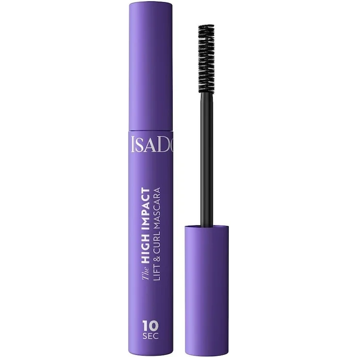 IsaDora 10 sec High Impact Lift & Curl Mascara, wasserfest, intensiv schwarz, 9 ml