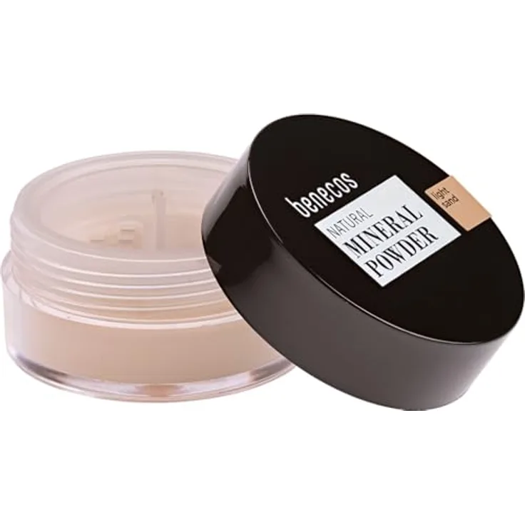 benecos Mineral Powder light sand, 72 g Puder, bio-zertifiziert