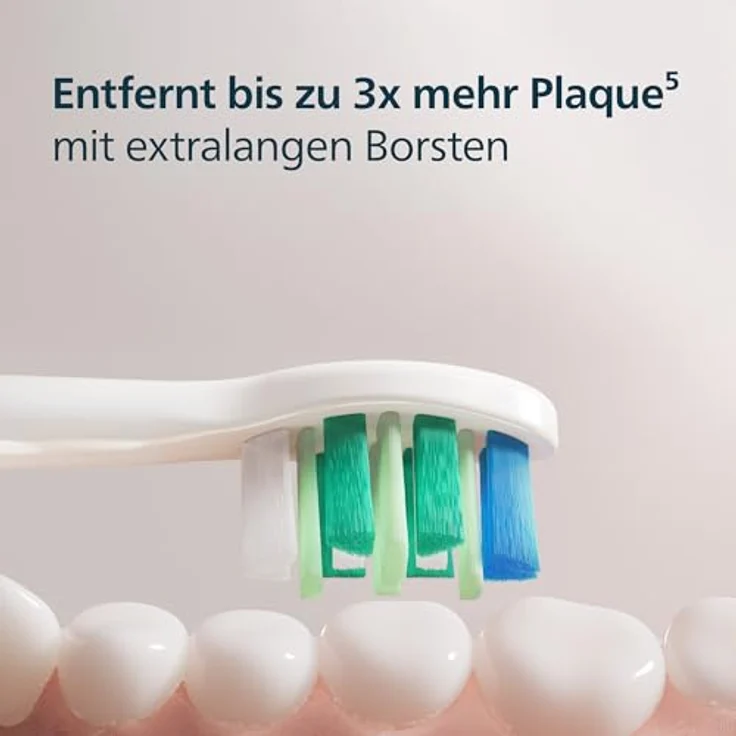 Philips Sonicare InterCare HX9004/87, Ersatzbürstenköpfe für elektrische Zahnbürsten, 4er Pack, gründliche Reinigung, empfindliche Zähne, reduziert Zahnverfärbungen – Bild 3