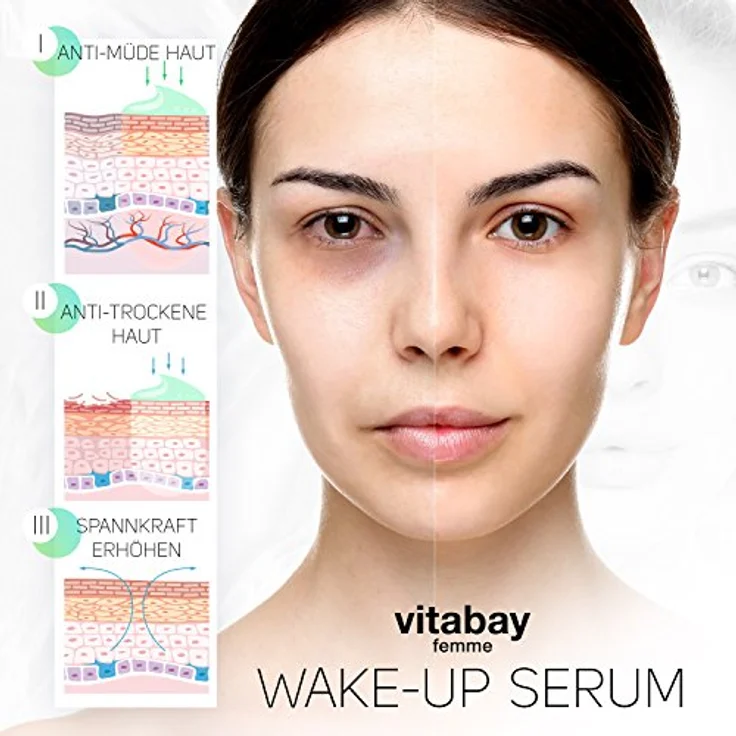 Vitabay Wake Up Serum 14 x 2 ml • belebende High-Tech Gesichtspflege mit Hyaluronsäure, Koffein & Mineralien – Bild 5