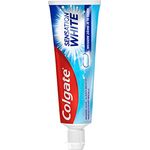 Colgate Sensation White Zahnpasta, 75 ml, zahnschmelzschonende Zahnaufhellung mit mikroreinigenden Kristallen und Karies-/Plaqueschutz